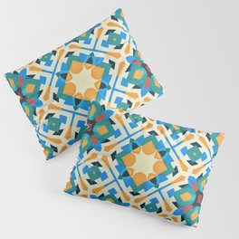 Artistic Geometrical Stars Pattern Pillow Sham