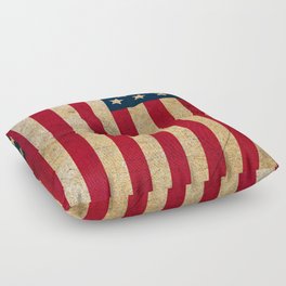 Vintage American Flag Floor Pillow
