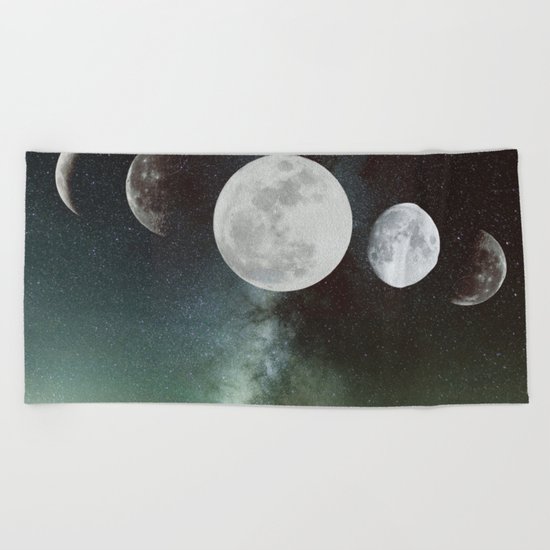 Moon phases Beach Towel