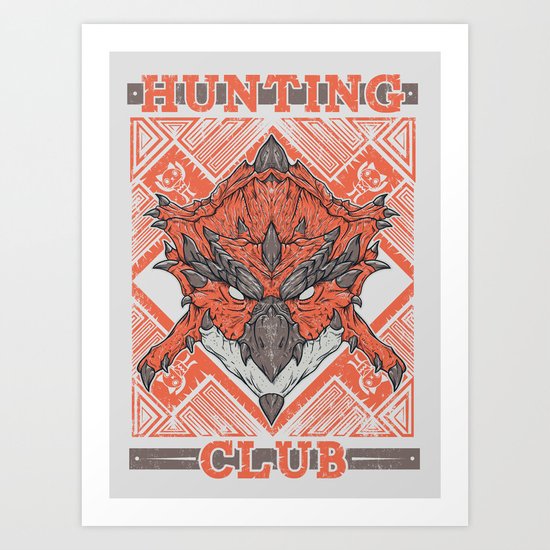 Hunting Club: Rathalos Art Print