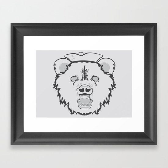 Pirate Bear Framed Art Print