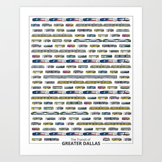 The Transit of Greater Dallas Art Print