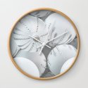 White Glass Wall Clock