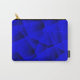 Repetitive overlapping sheets of gloomy blue paper triangles. Carry-All Pouch | Futuristic, Lowpoly, Triangular, Hexagon, Origami, Mirror, Damage, Cosmic, Geometry, Vertex 
