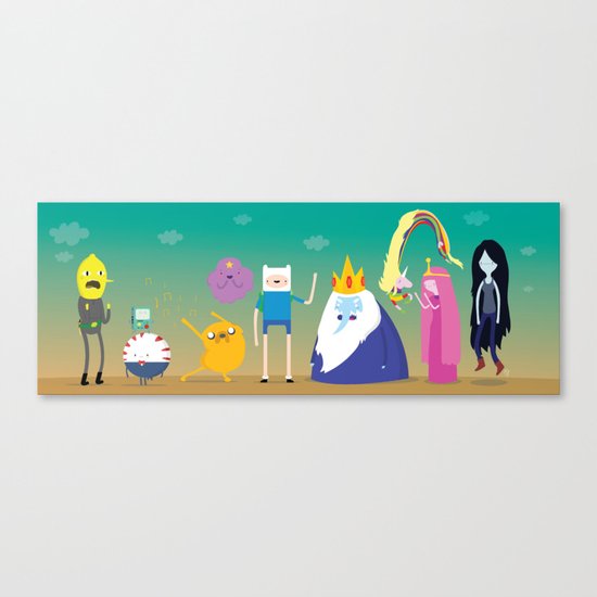 Adventure time characters Canvas Print