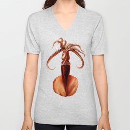 Giant Squid V Neck T Shirt