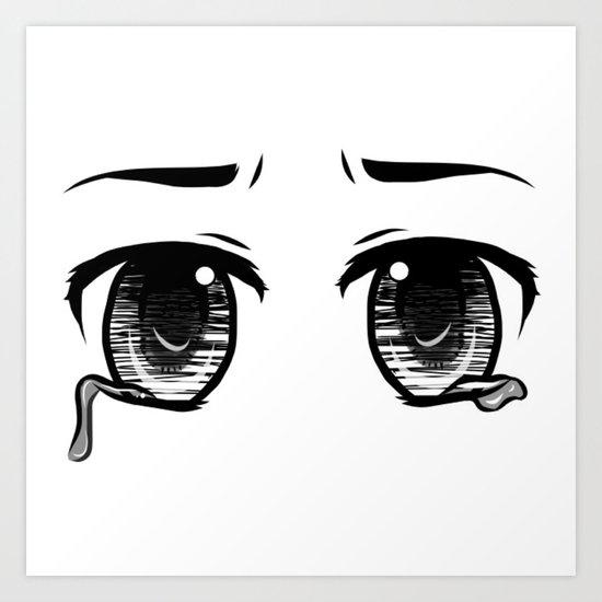 Sad Anime Eyes Art Print By Paigepavelko Society6,Easy Mandala Drawings