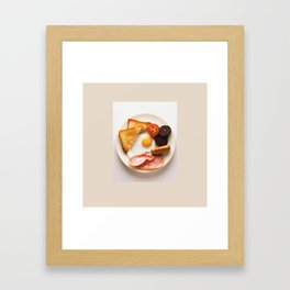 Breakfast Plate Framed Art Print