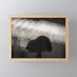 Snoopy Bokeh Framed Mini Art Print