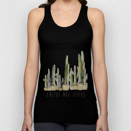 cactus are boring !! Unisex Tank Top