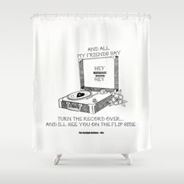Turn the record over... The Gaslight Anthem Shower Curtain