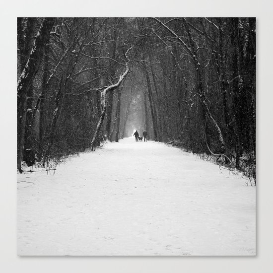 Snow White Morning Canvas Print