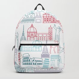 Popular landmarks and sculpture of Italy Tourist attractions in Italy	 Backpack