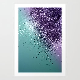 Mermaid Glitter Dream #1 (Faux Glitter) #shiny #decor #art #society6 Art Print