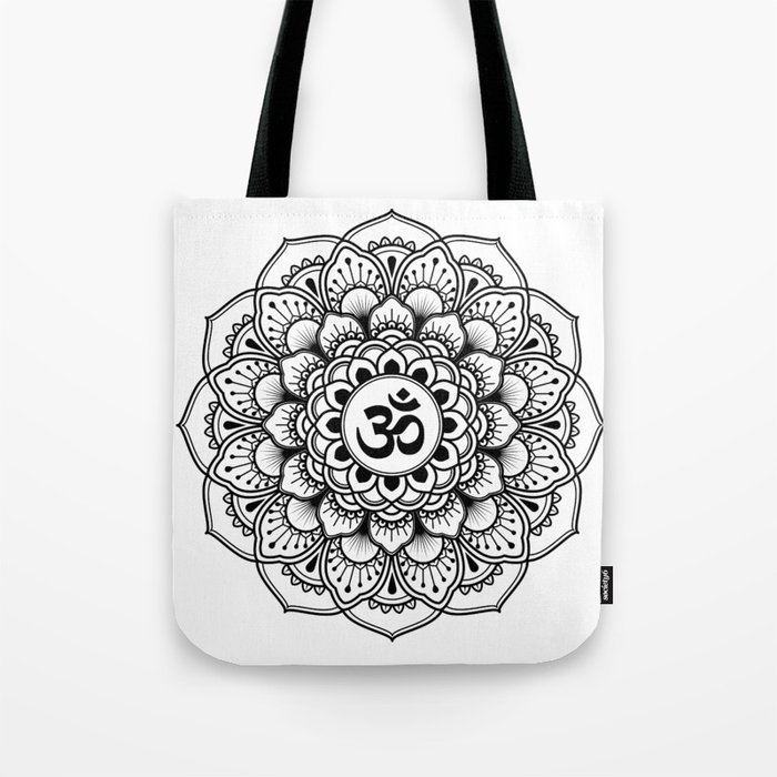 Ohm Mandala Digital  Tote Bag