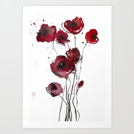 Red Poppies Art Print