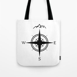 Mountain Compass Tote Bag