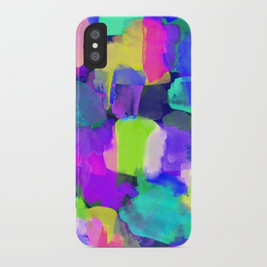 Brushstroke Blue iPhone Case