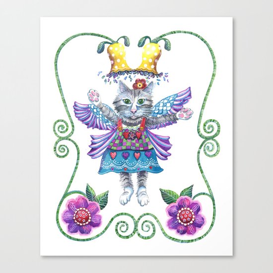 Angel Kitty Canvas Print