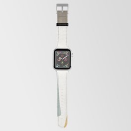 Organic Shapes Modern Colors Linen Artwork Apple Watch Band