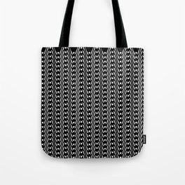 Black & White Tribal Chic Pattern Tote Bag