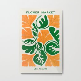 Blaze & Green: Les Fleurs | Flower Market 03 | Spring Summer 23 Metal Print