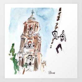 Catedral de Malaga Art Print