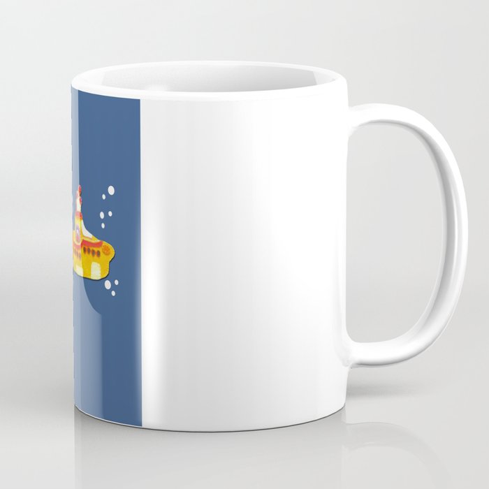 Fabric Yellow Submarine Coffee Mug