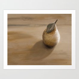 Subdued Pear Art Print