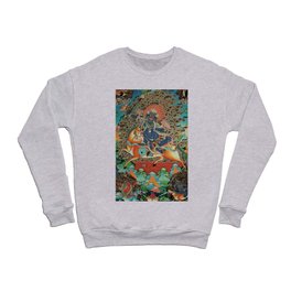 Mahakala Thangka Buddhist Painting Crewneck Sweatshirt