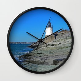Lighthouse in Newport, RI Wall Clock
