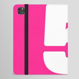 5 (White & Dark Pink Number) iPad Folio Case