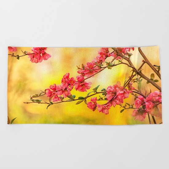 Spring is beautiful Beach Towel
