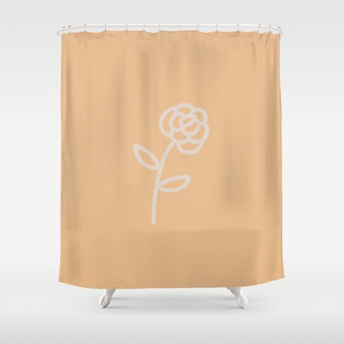 flowers feelings – all peach Shower Curtain