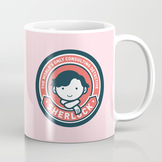 Sherlock - Cute Sherlock Holmes in Red Coffee Mug