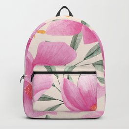 Pink Paper Flowers Backpack