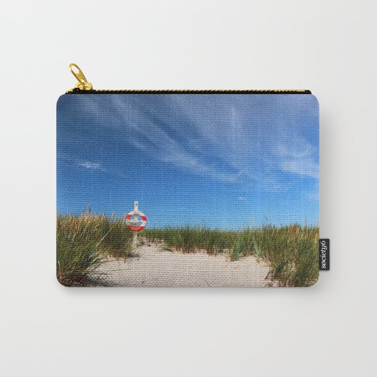 Dunes at the beach - summer holiday Island Outdoors Sea Ocean #Society6 Carry-All Pouch