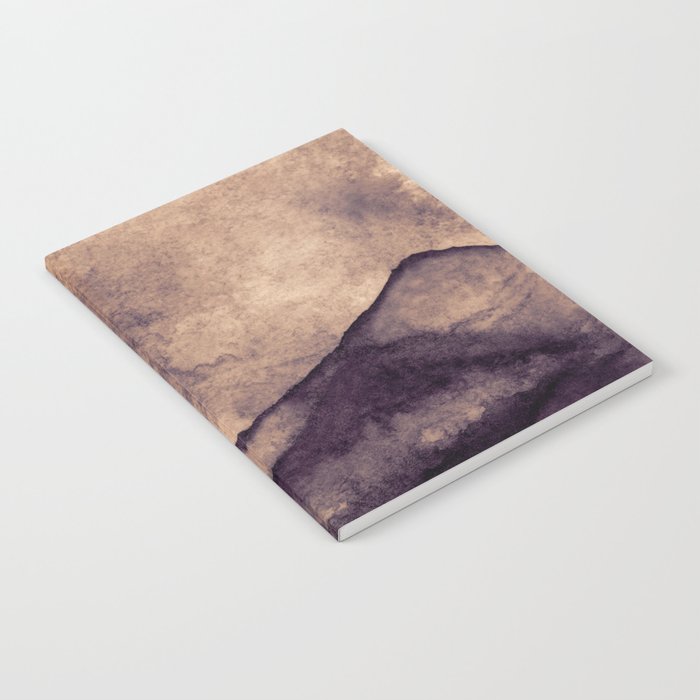 Chocolate Brown Mountain Landscape Notebook