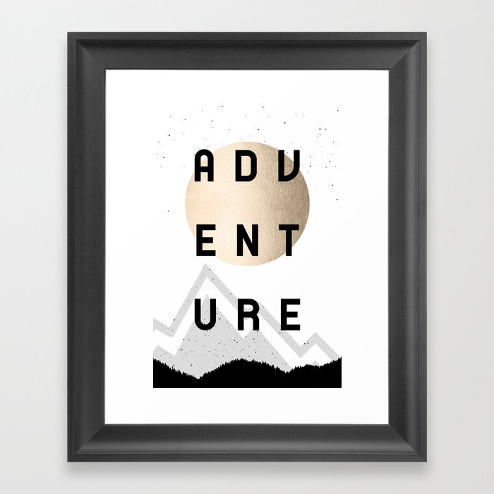 Adventure Golden Sunrise Framed Art Print