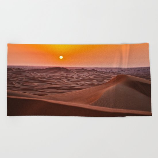 Sun desert 4 Beach Towel