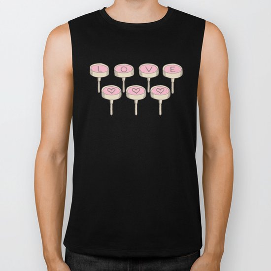 Infinite Typewriter_Blue Sky and Pink Biker Tank