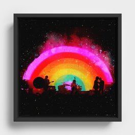 The Flaming Lips Space Rainbow Framed Canvas