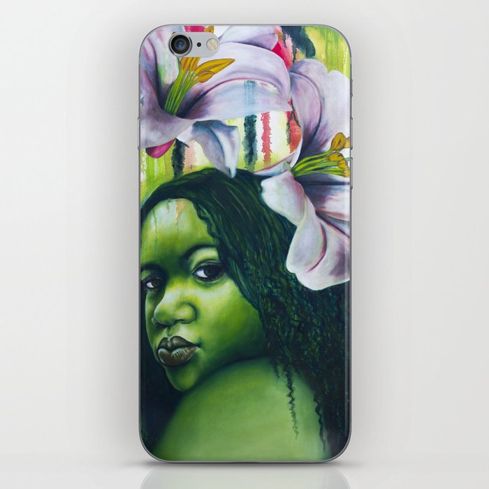 Green Lilly iPhone Skin