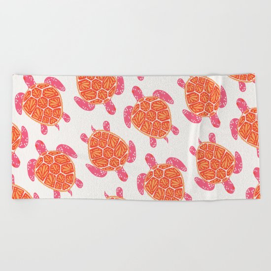 Sea Turtle – Melon Palette Beach Towel