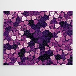 Abstract Lovely Hearts Jigsaw Puzzle