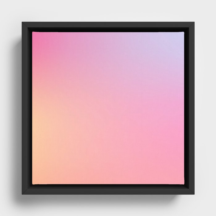 9 Pink Gradient Background Colour Palette 220721 Aura Ombre Valourine Digital Minimalist Art Framed Canvas