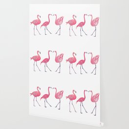 Flamingos Wallpaper For Any Decor Style Society6