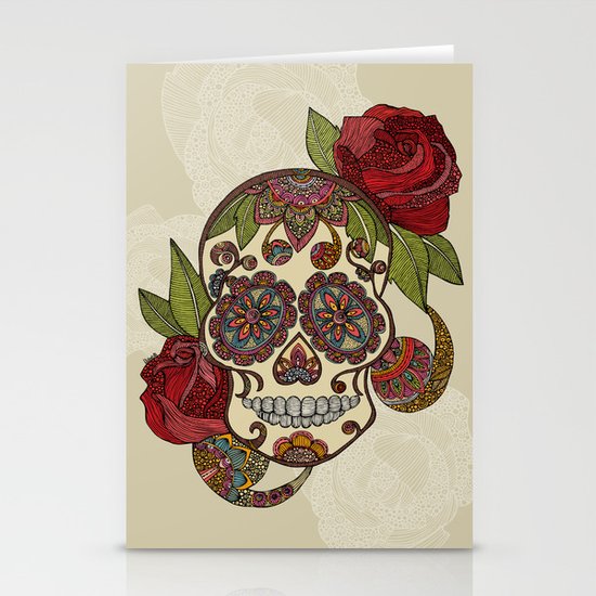 Sugar Skull Stationery Cards