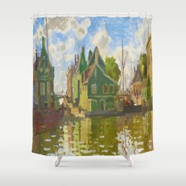 Claude Monet - Canal in Zaandam (1871) Shower Curtain