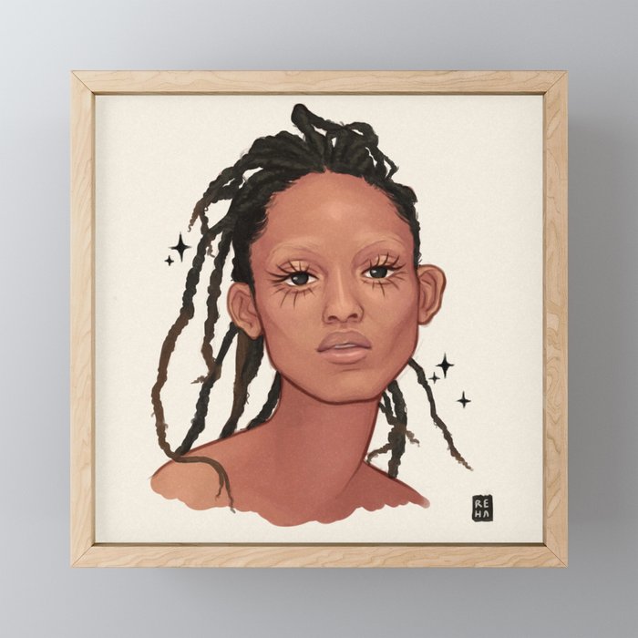 Portrait Framed Mini Art Print